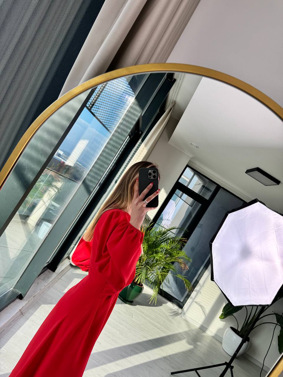 Kırmızı%20İpekli%20Krep%20Kumaş%20Lüks%20Kalite%20Elbise