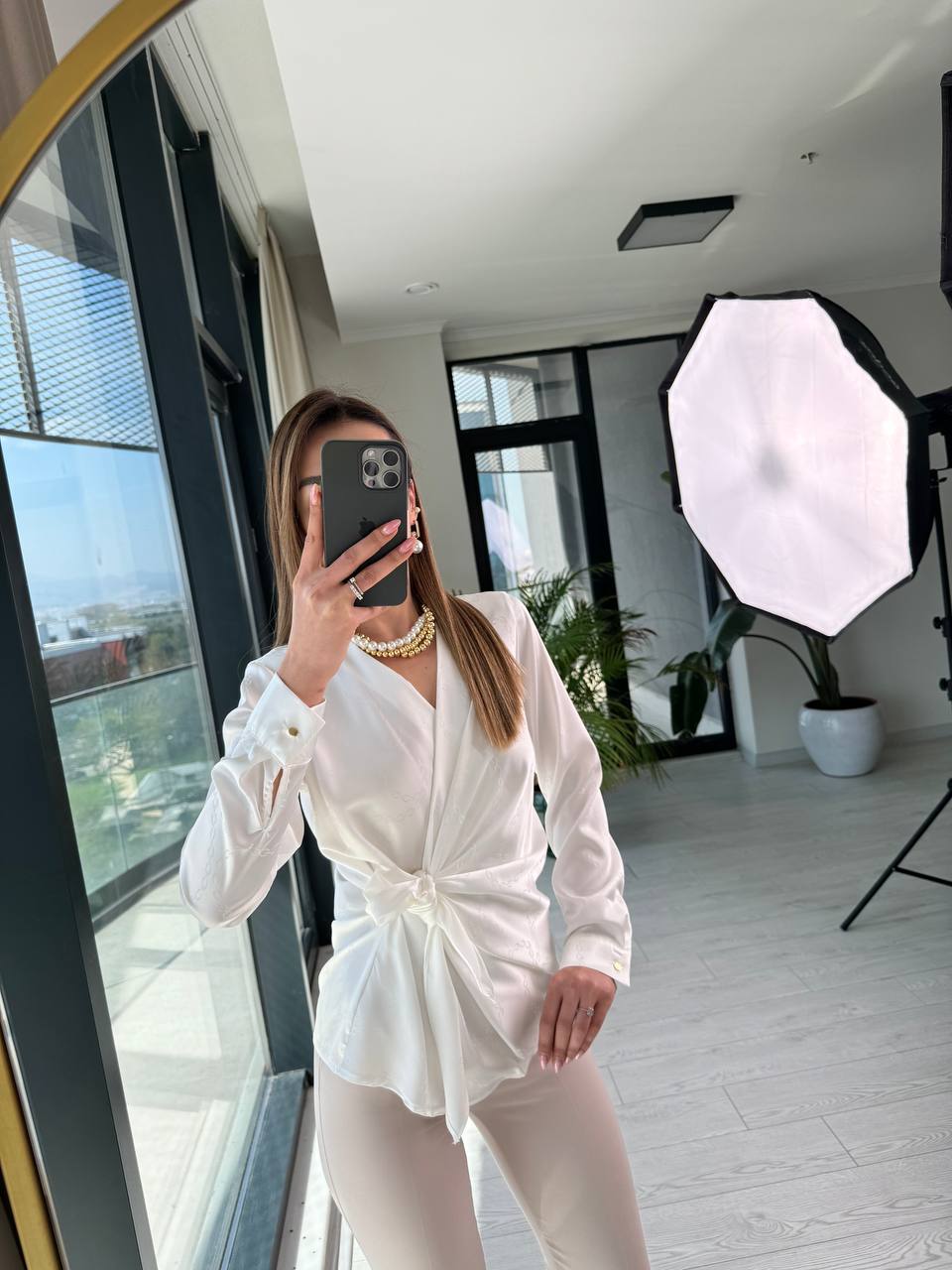 Beyaz%20Zincir%20Desen%20Lüks%20Kalite%20Bluz%20