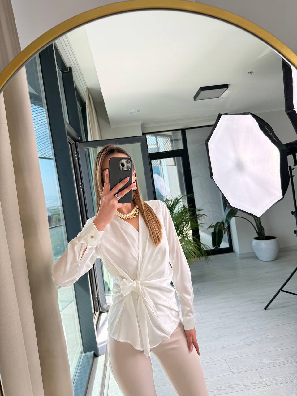 Beyaz%20Zincir%20Desen%20Lüks%20Kalite%20Bluz%20