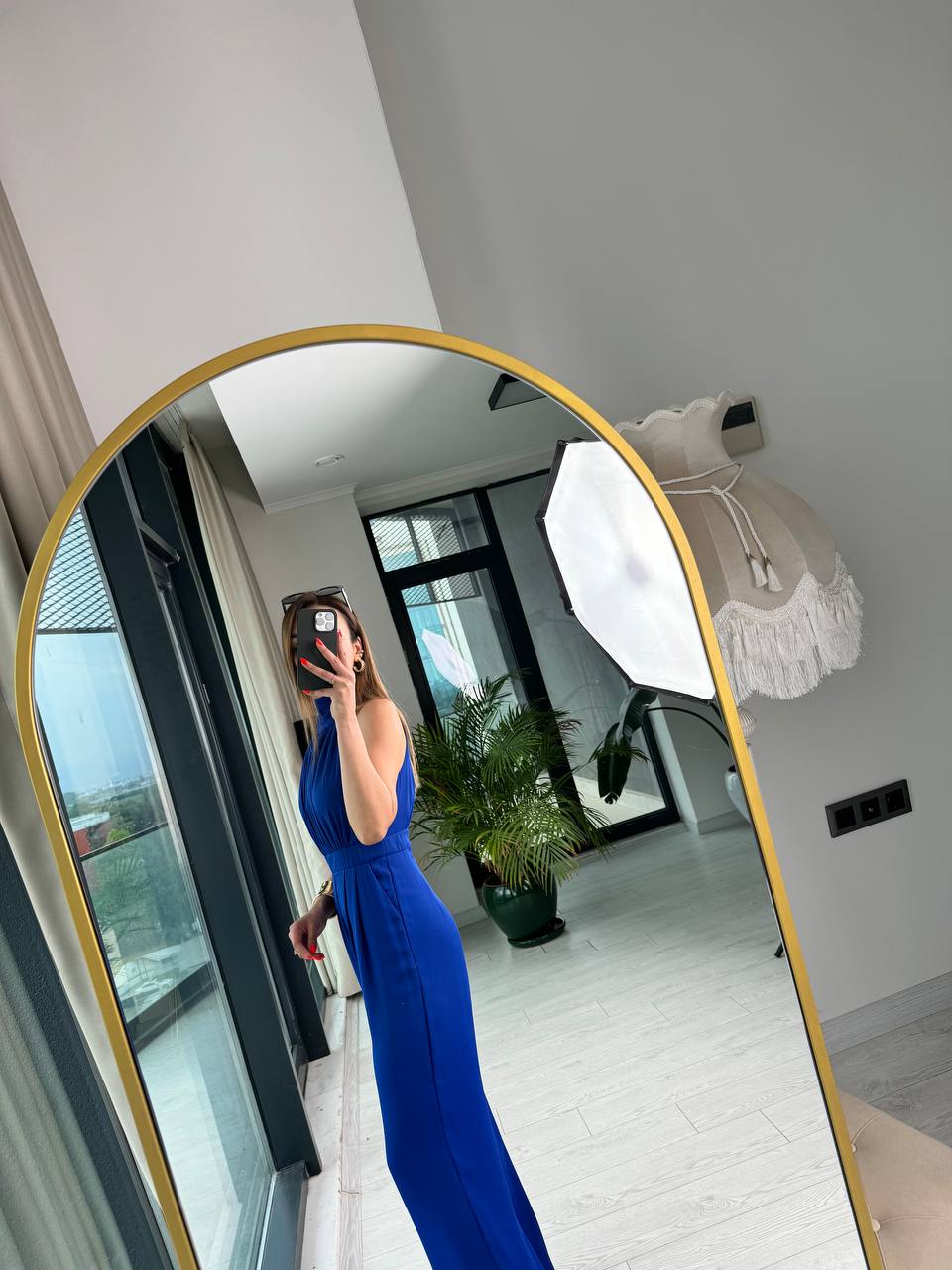 Tasarım%20Saks%20Astarlı%20Halter%20İpekli%20Krep%20Şifon%20Tulum