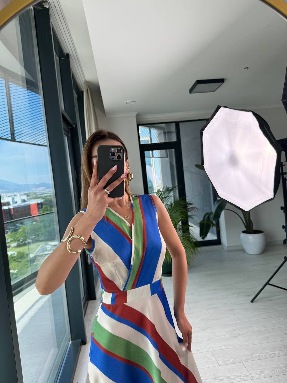 Mavi%20Çizgili%20Lüks%20Kalite%20Saten%20Kumaş%20Elbise