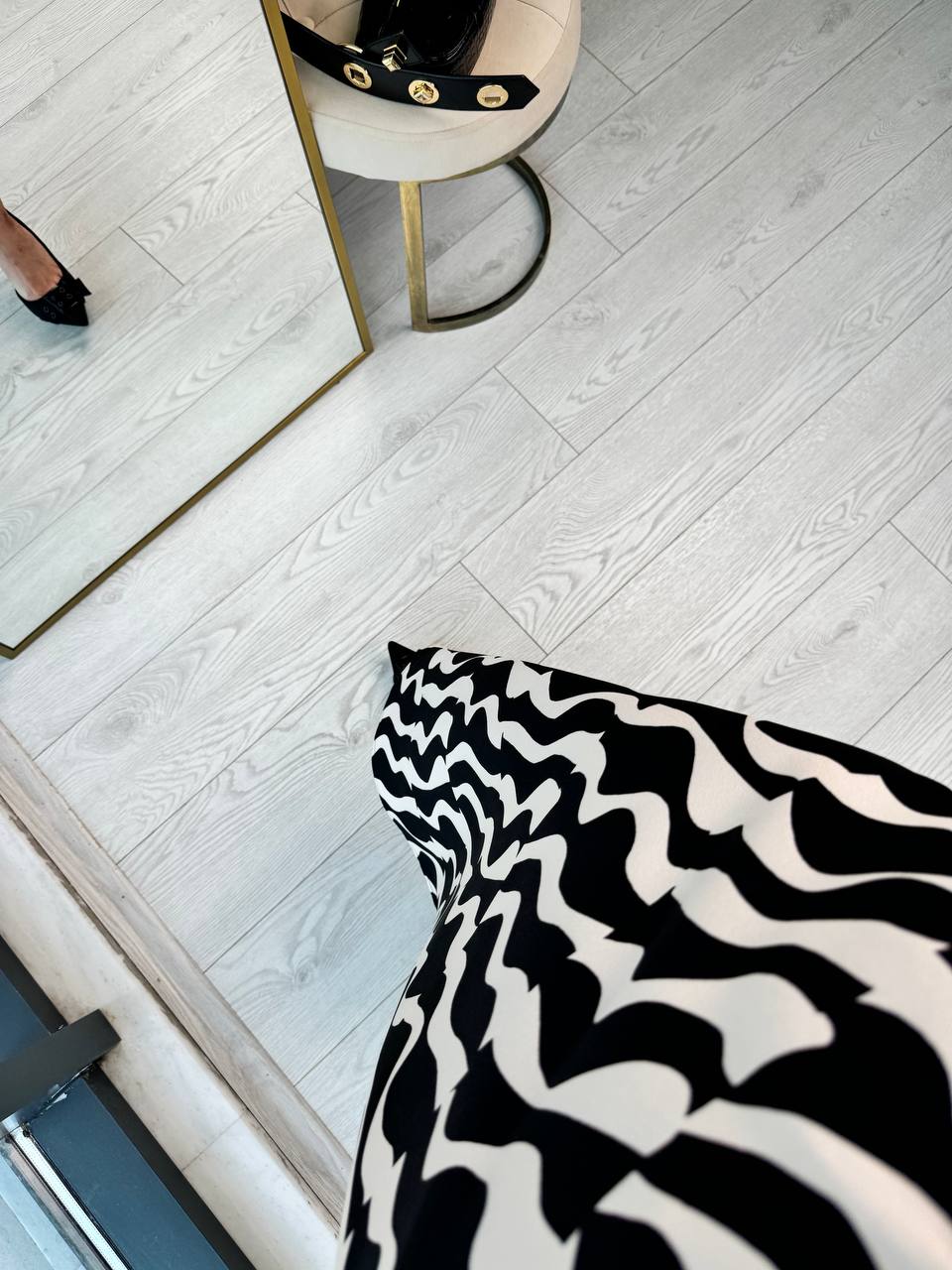 Siyah%20Beyaz%20Desenli%20Pamuklu%20Tok%20Doku%20Etek