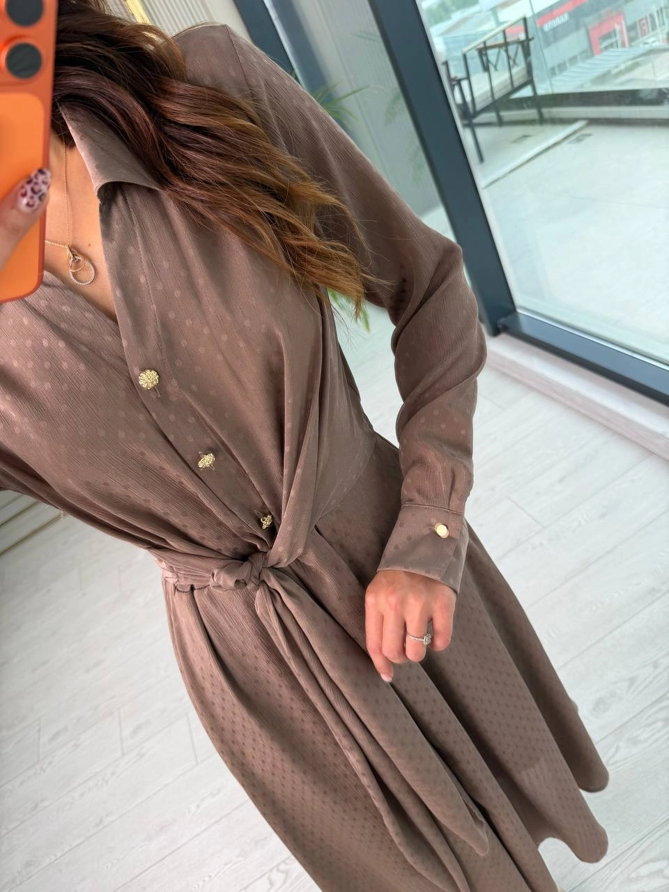 Vizon%20Bel%20Bağlama%20Detaylı%20Lüks%20Şifon%20Elbise