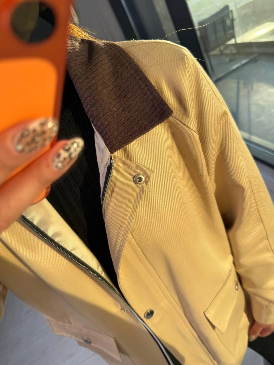 Bej%20Rengi%20Astarlı%20Fitilli%20Yaka%20Ceket