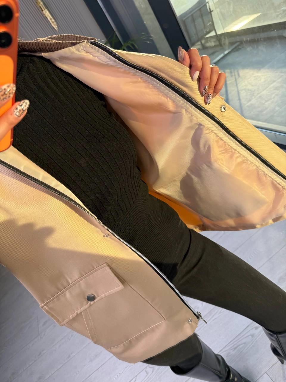 Bej%20Rengi%20Astarlı%20Fitilli%20Yaka%20Ceket