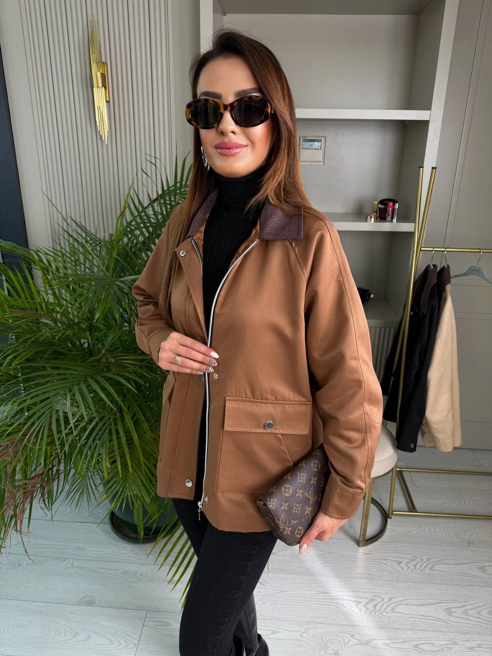Kahverengi%20Astarlı%20Fitilli%20Yaka%20Ceket