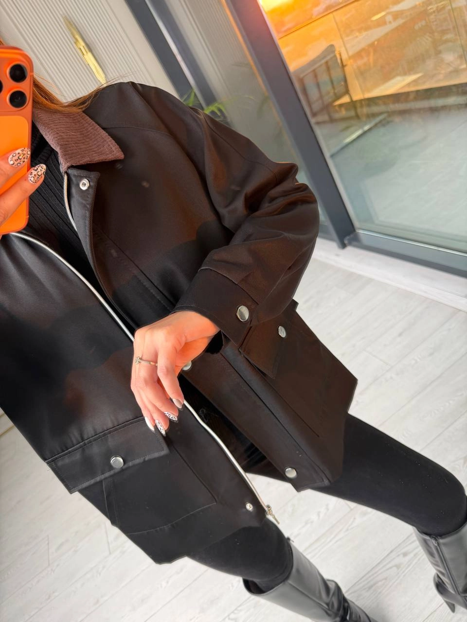 Siyah%20Astarlı%20Fitilli%20Yaka%20Ceket