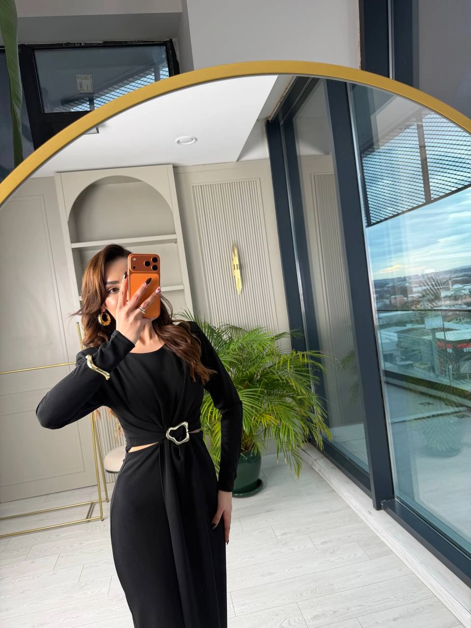 Siyah%20Bel%20Detay%20Zara%20Model%20Krep%20Kumaş%20Elbise