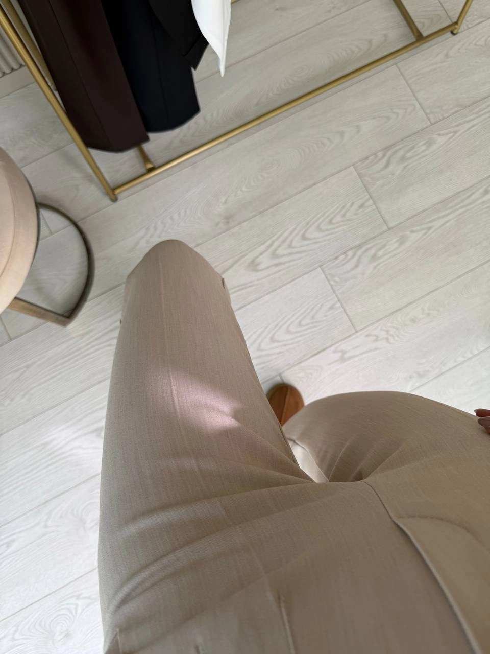 Bej%20Yüksek%20Bel%20Zara%20Kumaş%20Pantolon