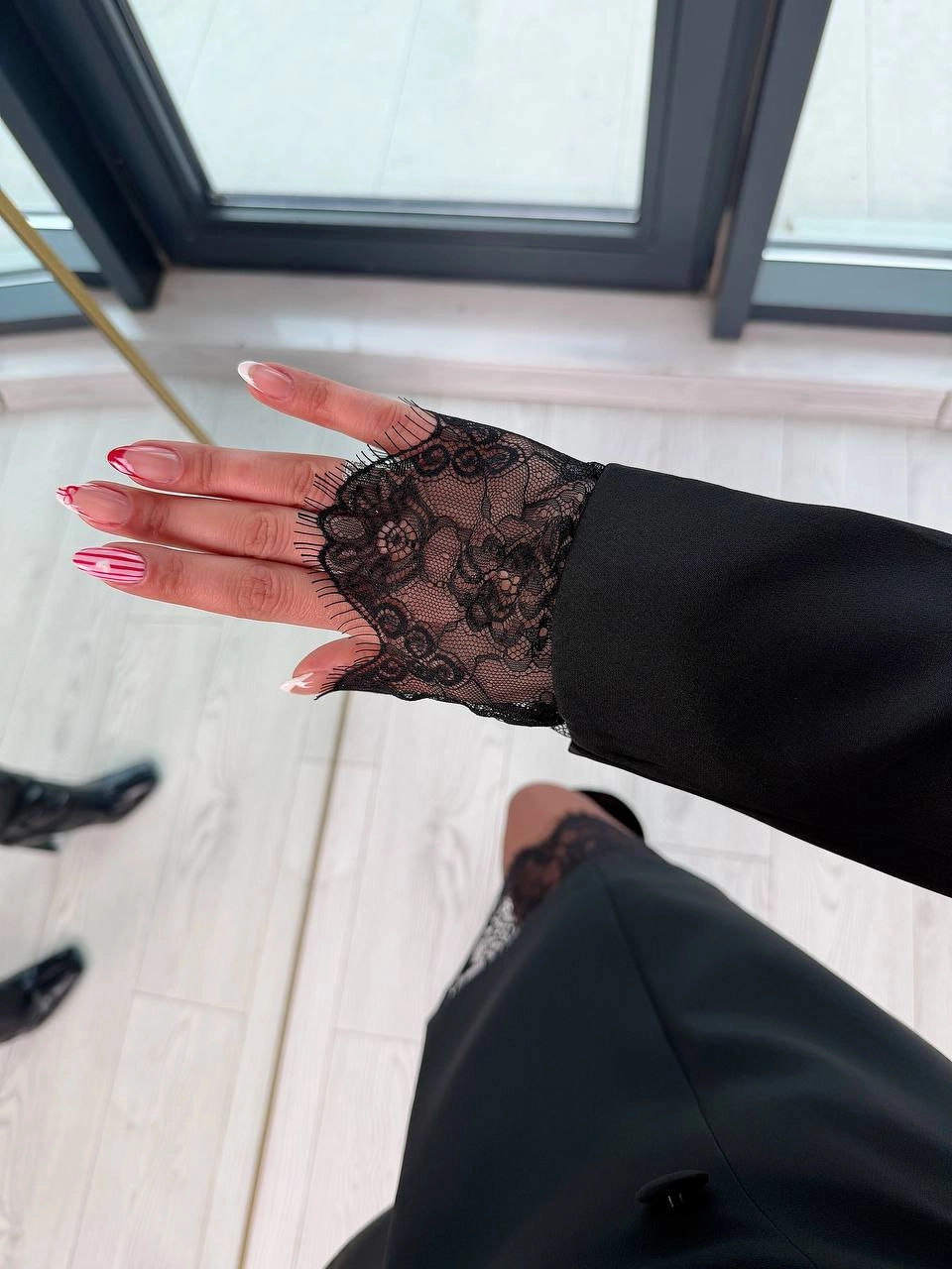 Tasarım%20Dantel%20Detay%20Astarlı%20Zara%20Ceket%20Elbise