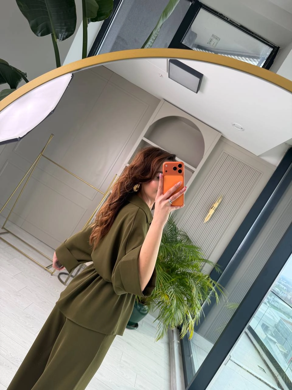 Haki%20Rengi%20İpekli%20Krep%20Kumaş%20Lüks%20Kalite%20Takım