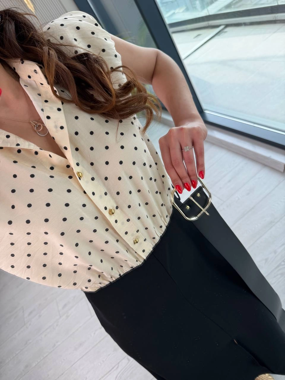 Siyah%20Kemerli%20Zara%20Model%20Puantiyeli%20Elbise