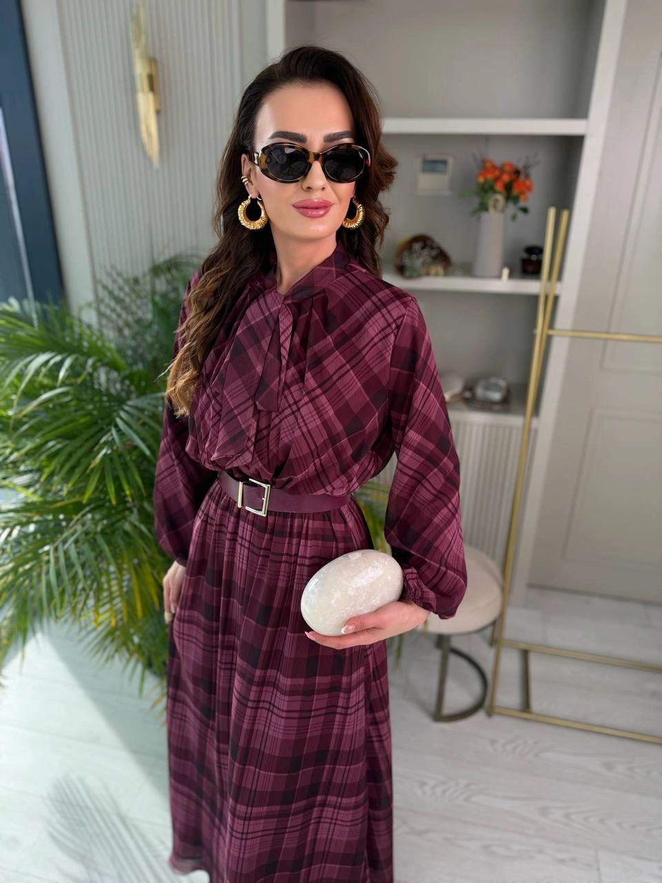 Bordo%20Full%20Astarlı%20Kemerli%20Lüks%20Kalite%20Şifon%20Elbise