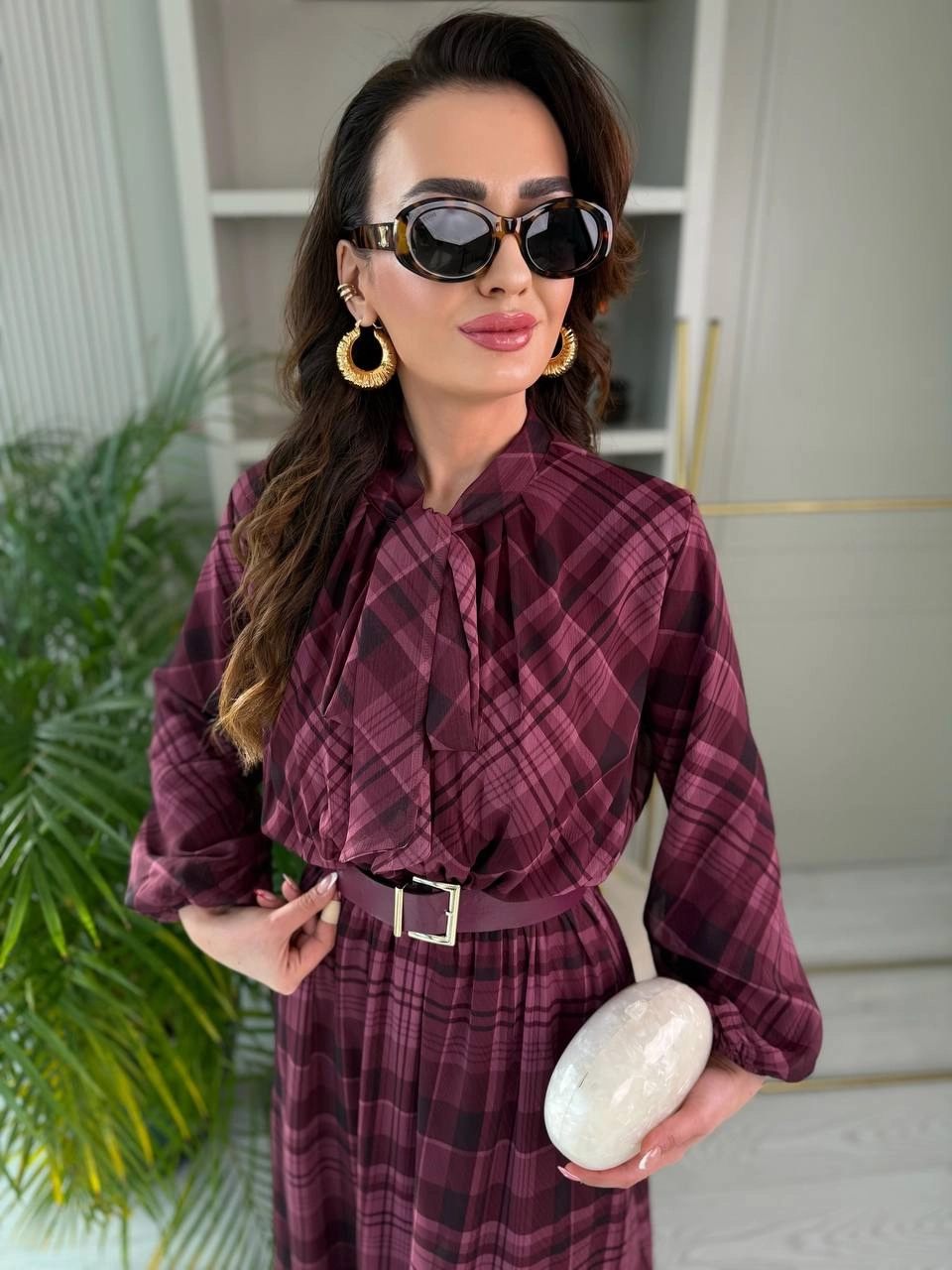 Bordo%20Full%20Astarlı%20Kemerli%20Lüks%20Kalite%20Şifon%20Elbise