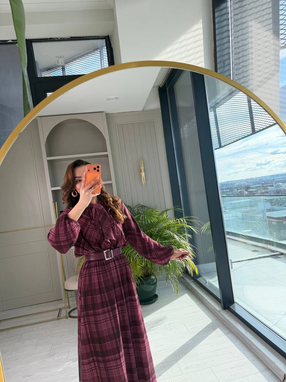 Bordo%20Full%20Astarlı%20Kemerli%20Lüks%20Kalite%20Şifon%20Elbise