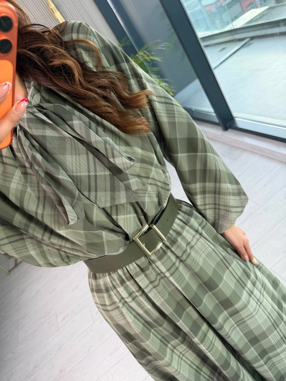 Haki%20Yeşil%20Full%20Astarlı%20Kemerli%20Lüks%20Kalite%20Şifon%20Elbise