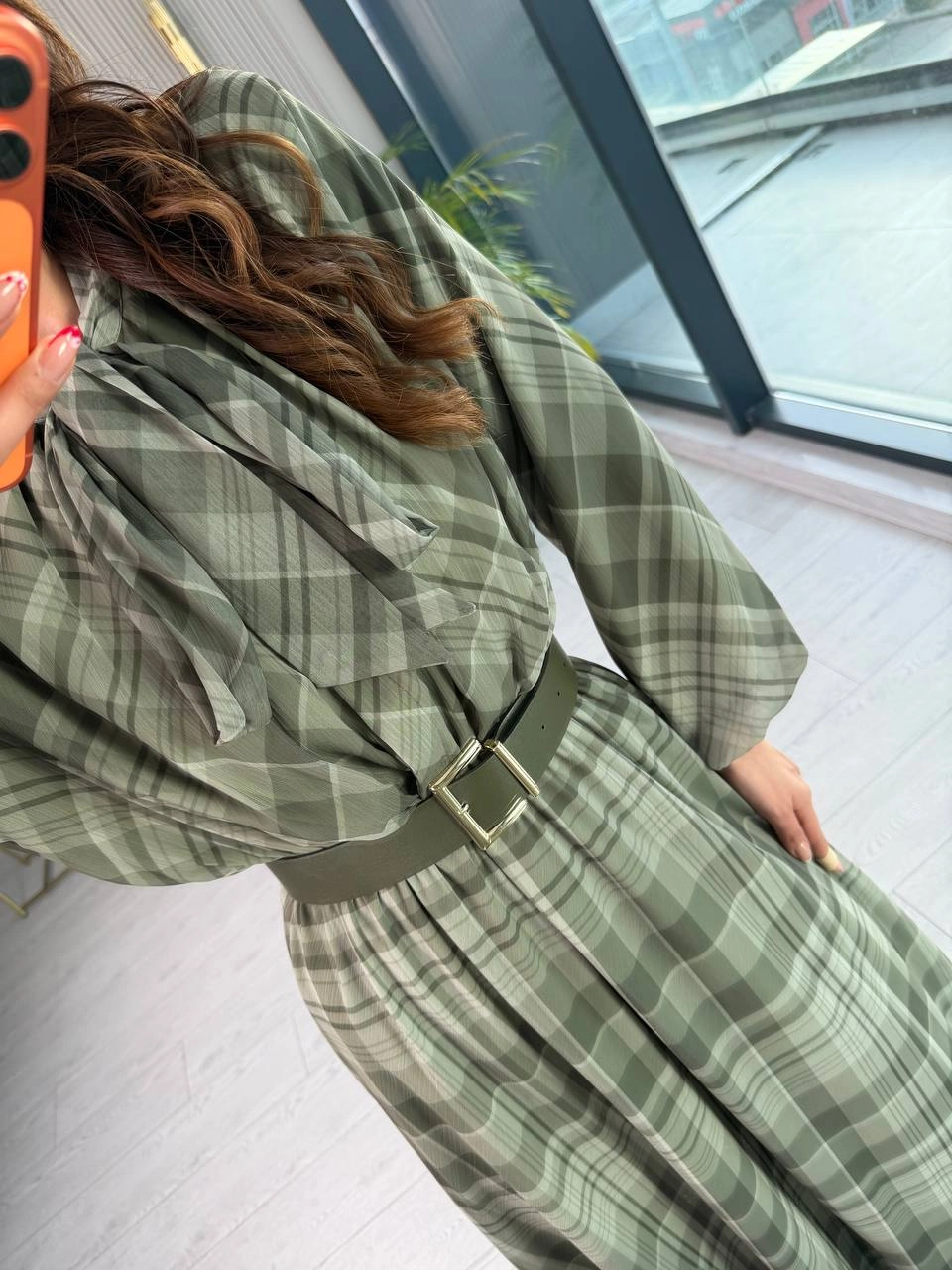 Haki%20Yeşil%20Full%20Astarlı%20Kemerli%20Lüks%20Kalite%20Şifon%20Elbise