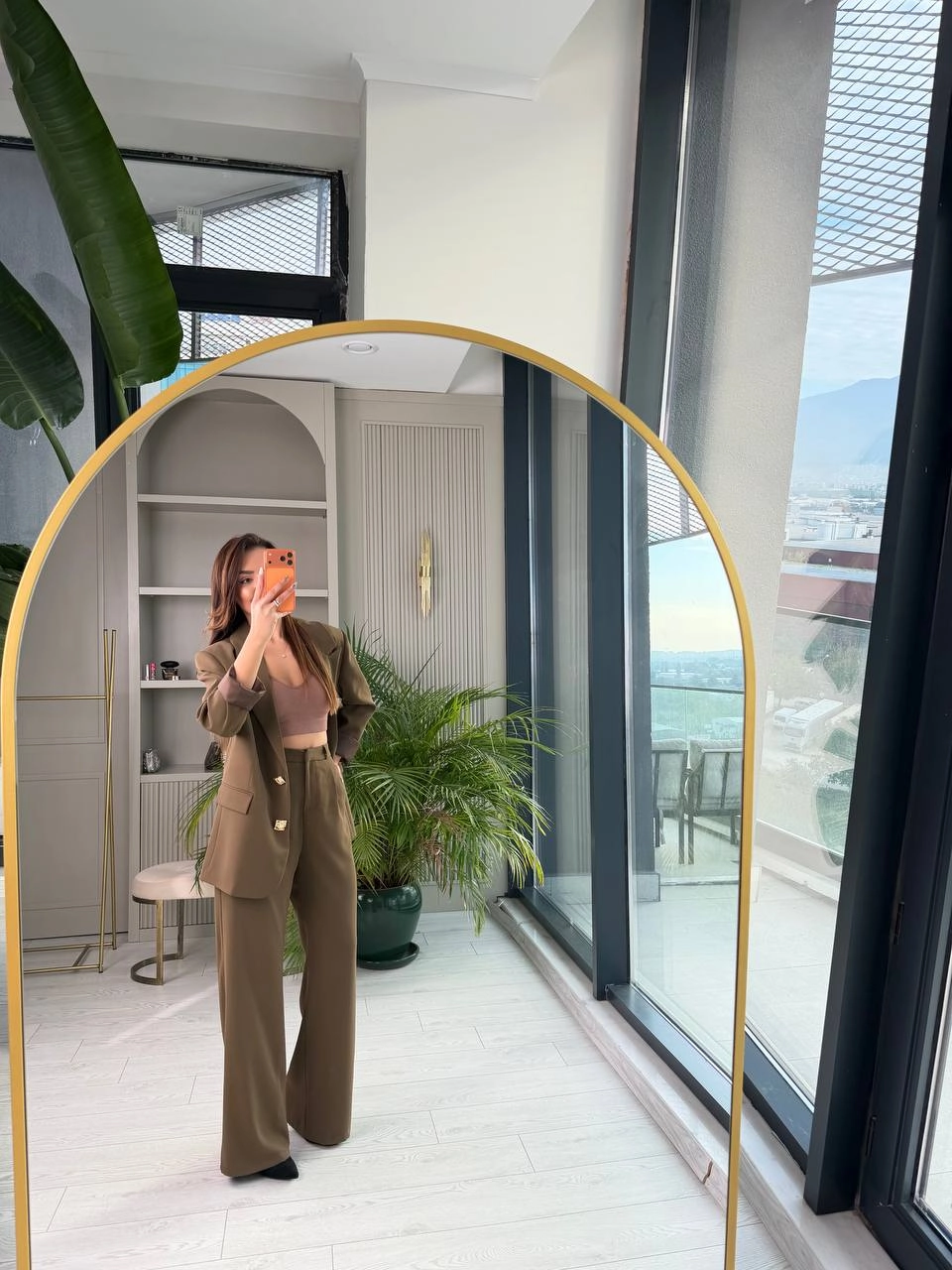 Haki%20Gold%20Düğmeli%20İthal%20Krep%20Kumaş%20Takım