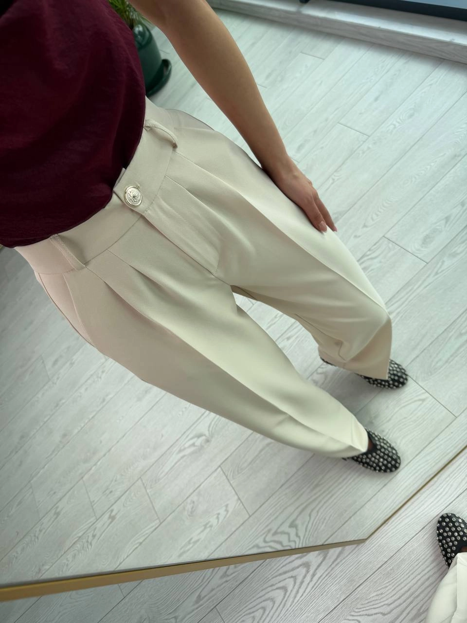 Bej%20Rengi%20Zara%20Palazzo%20Kumaş%20Pantolon