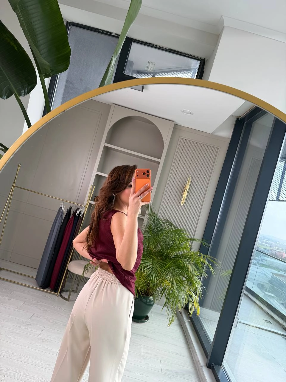 Bej%20Rengi%20Zara%20Palazzo%20Kumaş%20Pantolon