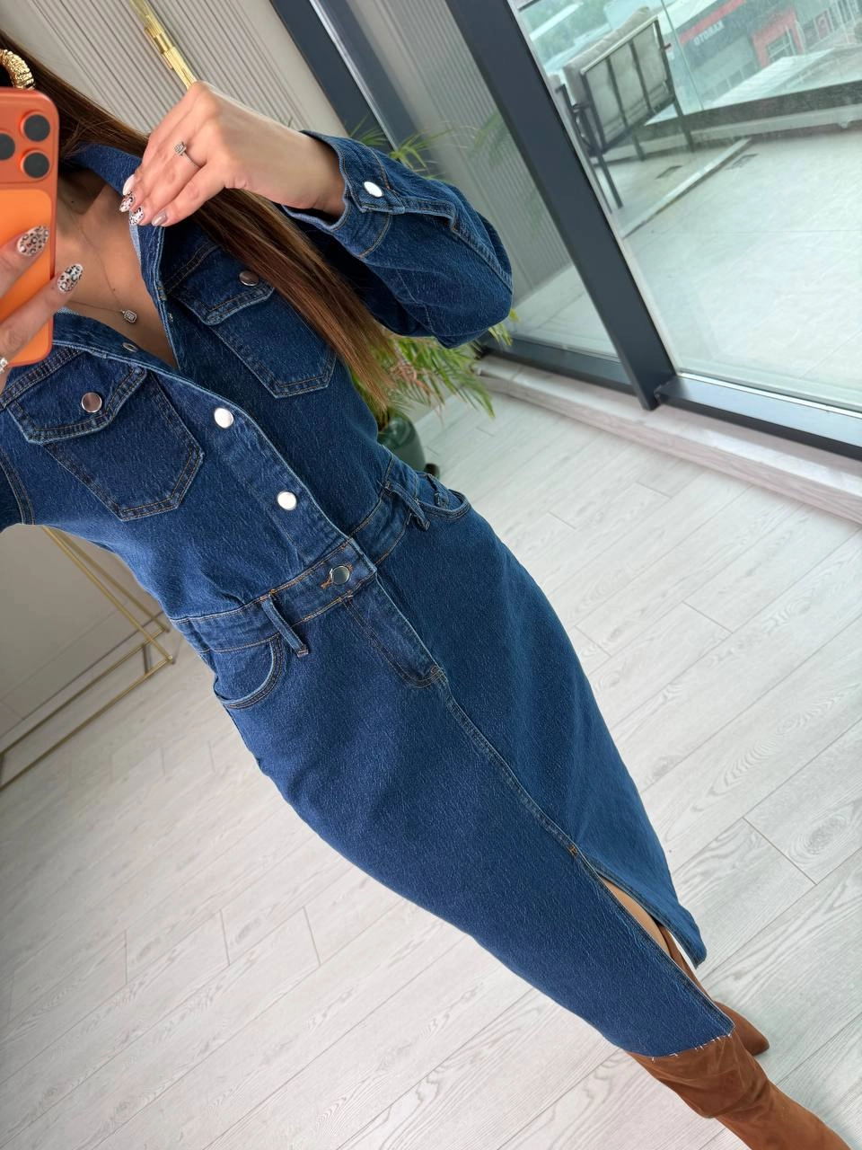 Zara%20Model%20Lüks%20Kalite%20Jean%20Elbise%20kemersizdir%20