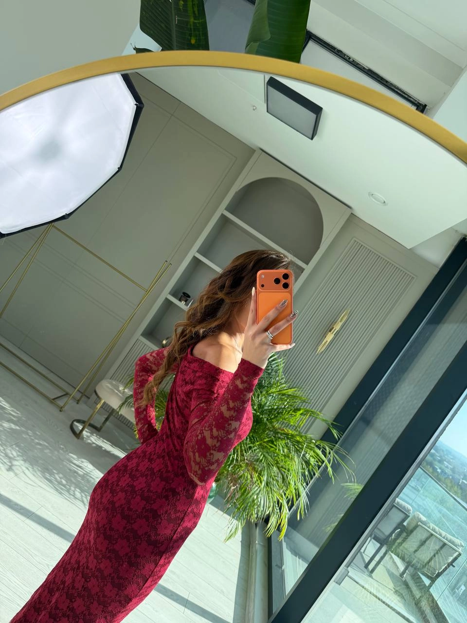 Bordo%20Astarlı%20Omuz%20Detaylı%20Likralı%20Dantel%20Elbise