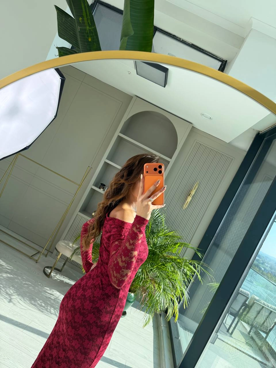 Bordo%20Astarlı%20Omuz%20Detaylı%20Likralı%20Dantel%20Elbise