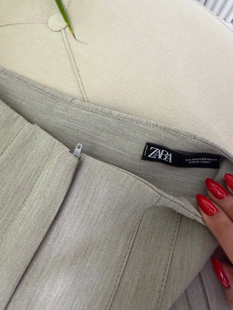 Gri%20Yüksek%20Bel%20Zara%20Kumaş%20Pantolon