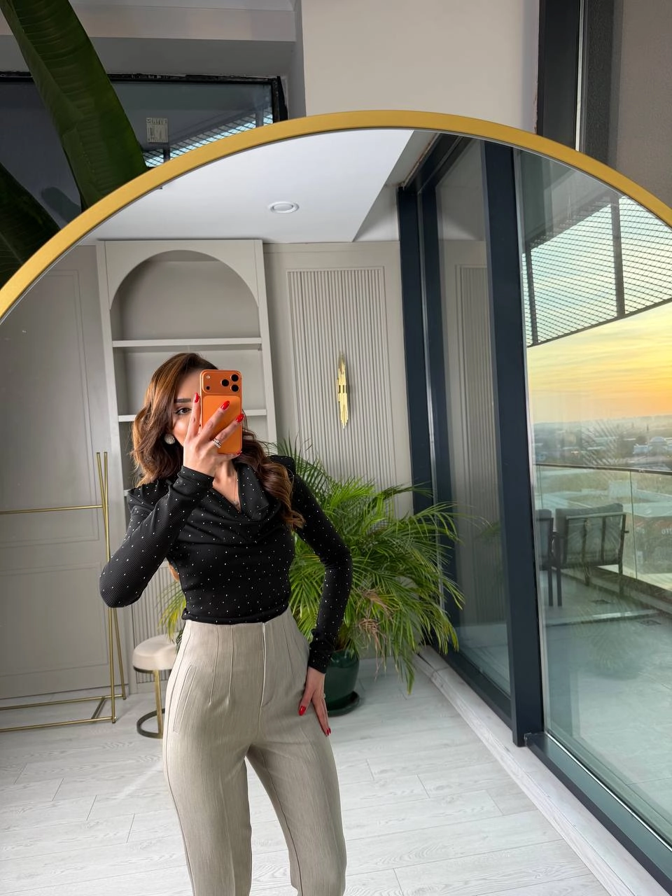 Gri%20Yüksek%20Bel%20Zara%20Kumaş%20Pantolon