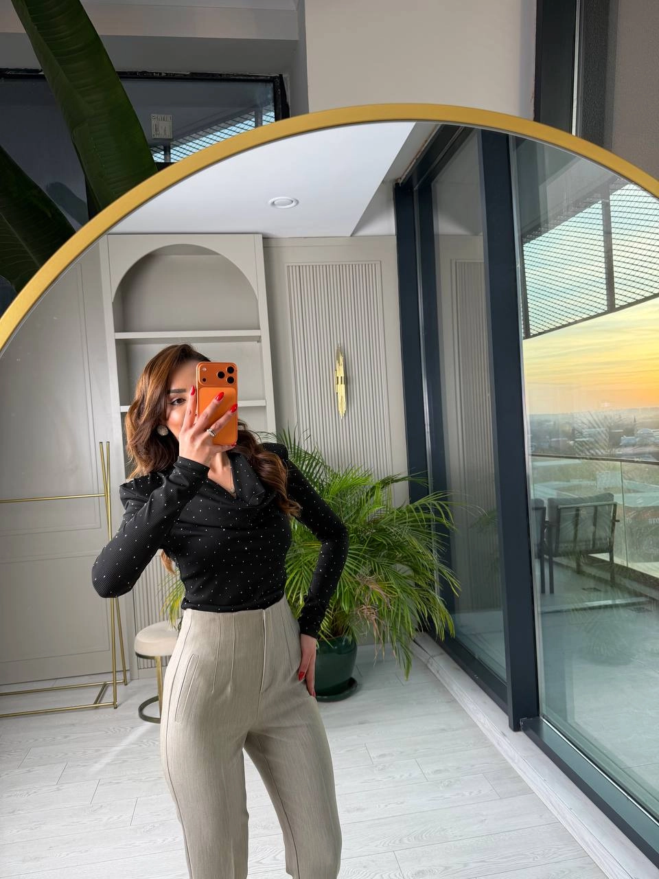 Gri%20Yüksek%20Bel%20Zara%20Kumaş%20Pantolon