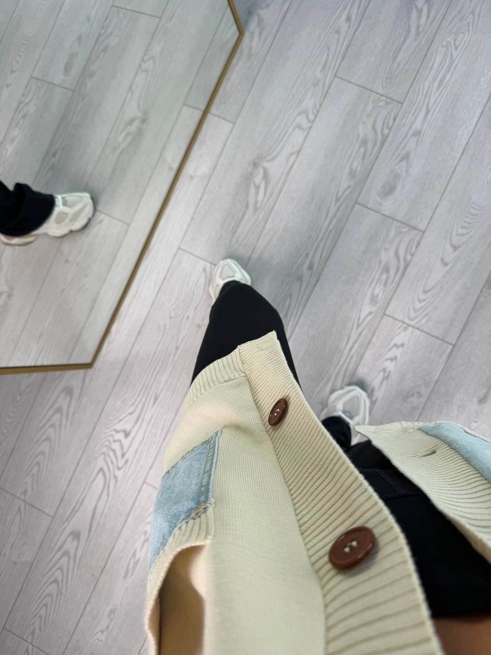 Garnili%20Jean%20Triko%20Detaylı%20Hırka