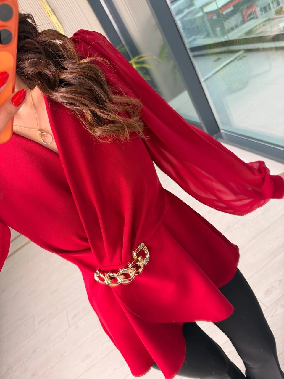 Bordo%20Kolları%20Şifon%20Lüks%20Kalite%20Bluz