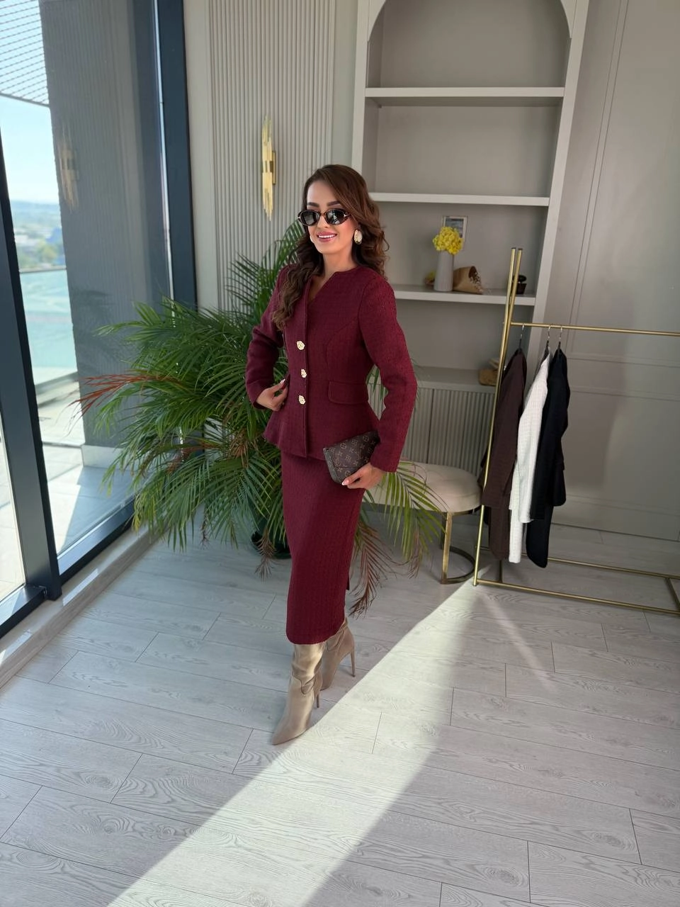 Bordo%20Lüks%20Kalite%20Etek%20Ceket%20Tuvid%20Kumaş%20Takım