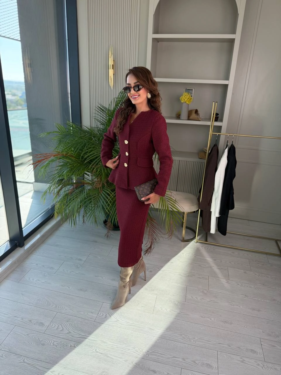Bordo%20Lüks%20Kalite%20Etek%20Ceket%20Tuvid%20Kumaş%20Takım