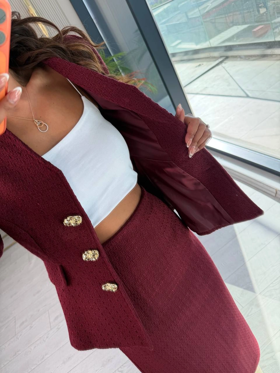 Bordo%20Lüks%20Kalite%20Etek%20Ceket%20Tuvid%20Kumaş%20Takım