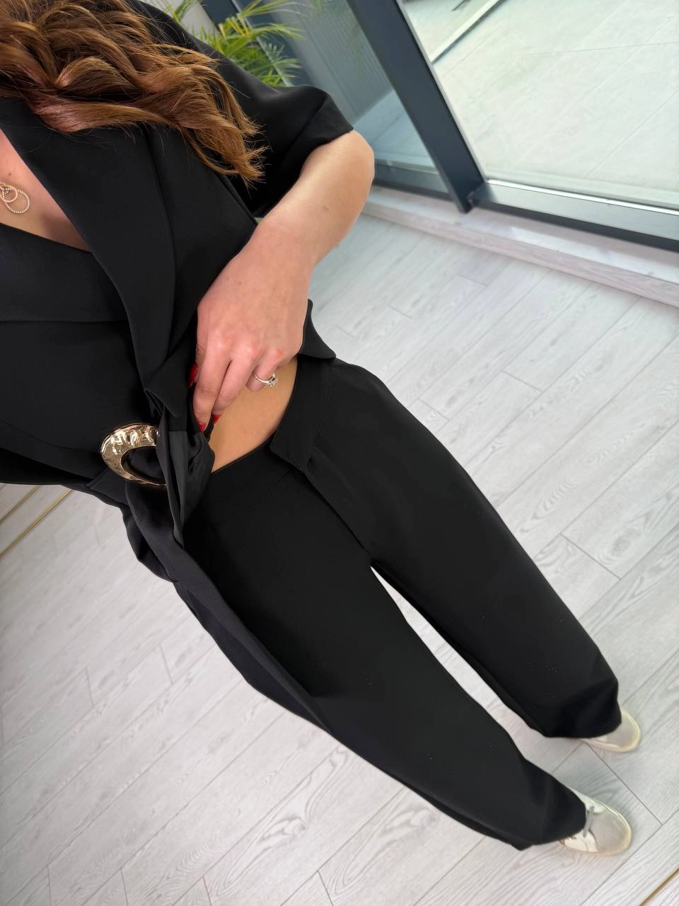 Tasarım%20Siyah%20toka%20detay%20ceket%20pantolon%20takım