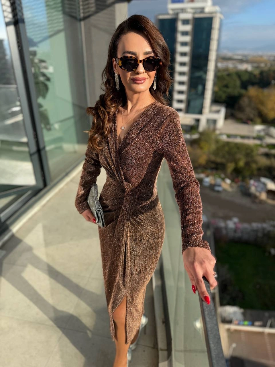 Bakır%20Minimal%20Taşlı%20Lüks%20Kalite%20Likralı%20Elbise