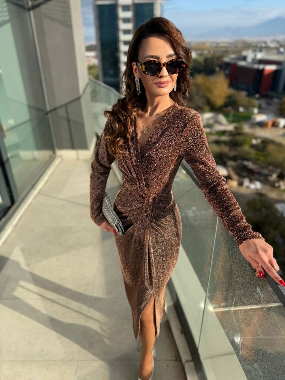 Bakır%20Minimal%20Taşlı%20Lüks%20Kalite%20Likralı%20Elbise
