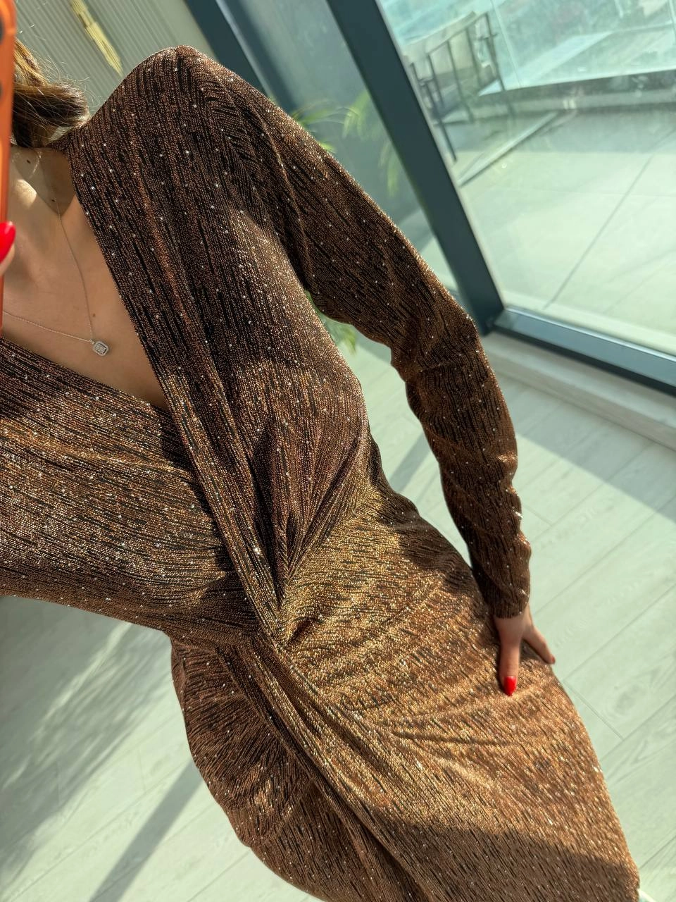 Bakır%20Minimal%20Taşlı%20Lüks%20Kalite%20Likralı%20Elbise