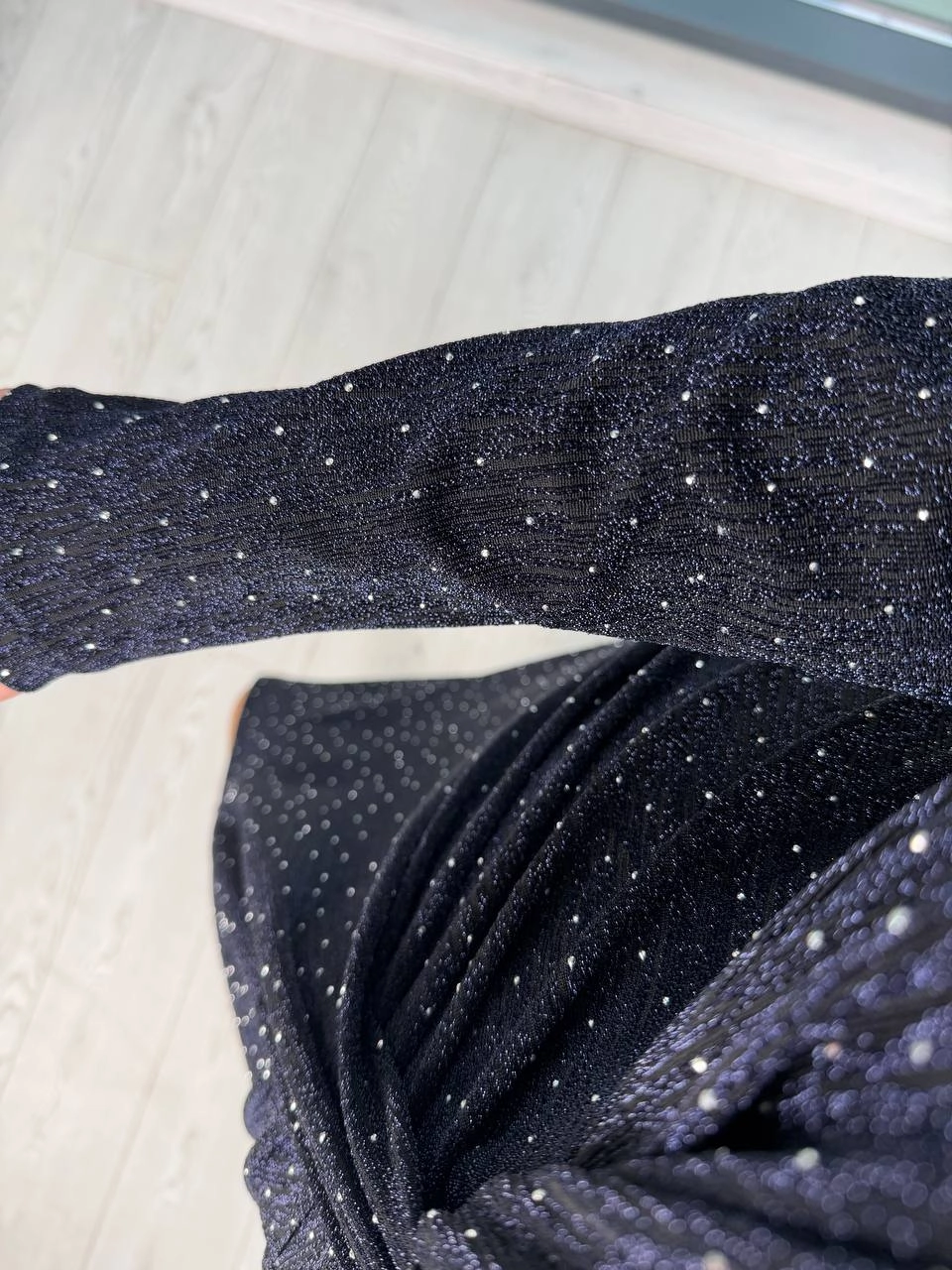 Lacivert%20Minimal%20Taşlı%20Lüks%20Kalite%20Likralı%20Elbise