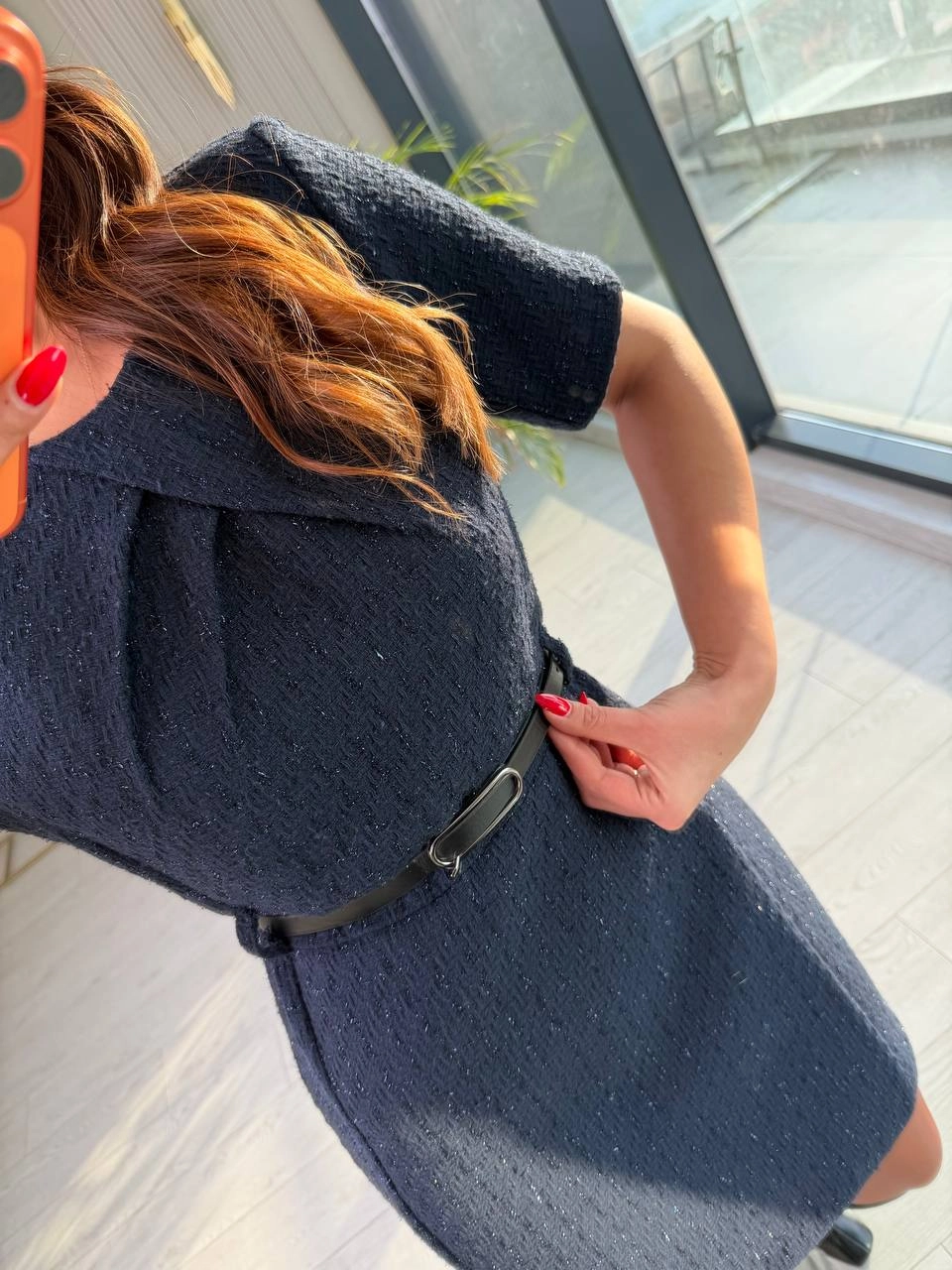 Lacivert%20Kemerli%20Lüks%20Kalite%20Tuvid%20Elbise