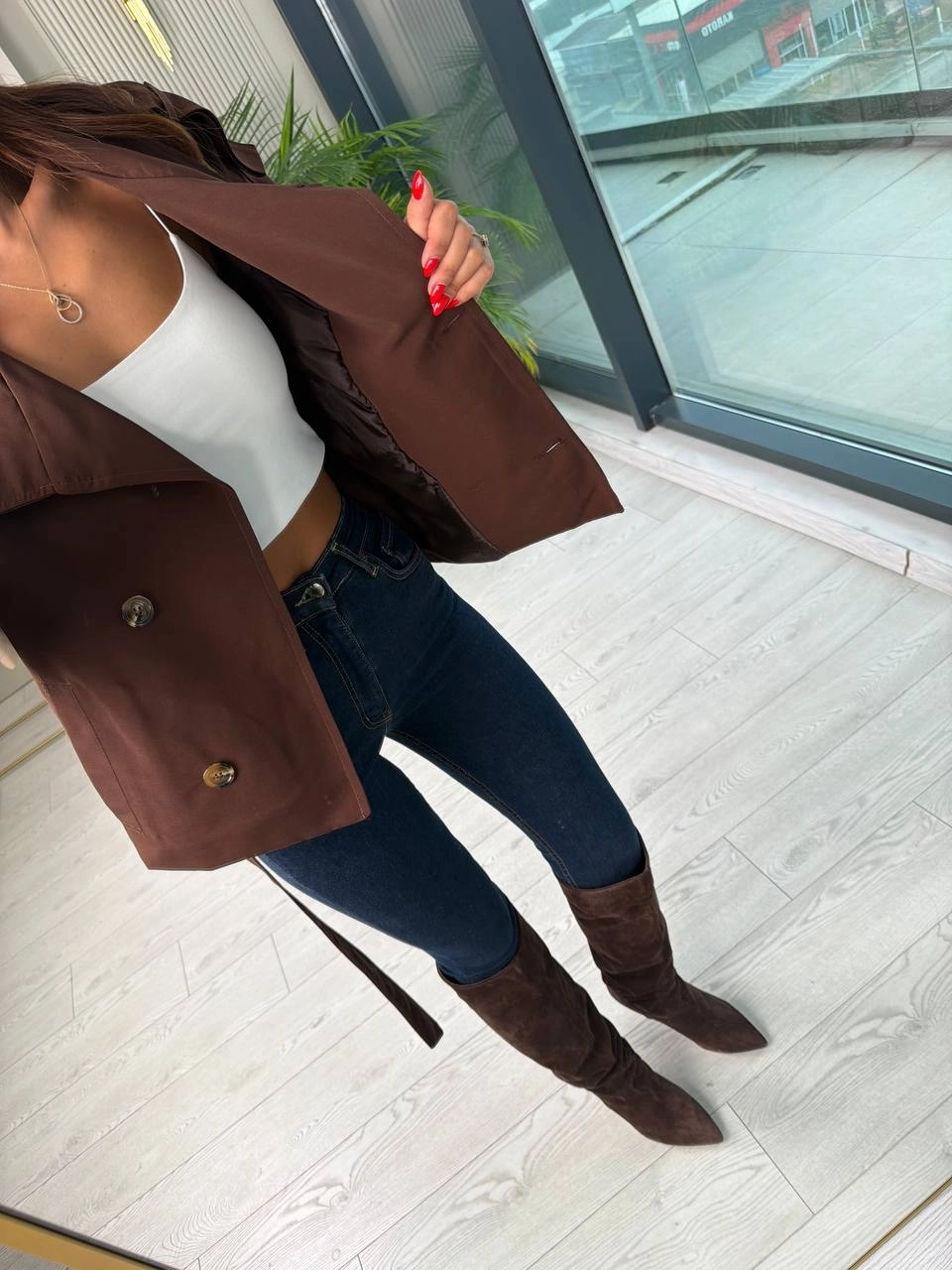 Kahverengi%20Full%20Astarlı%20Zara%20Model%20Trençkot
