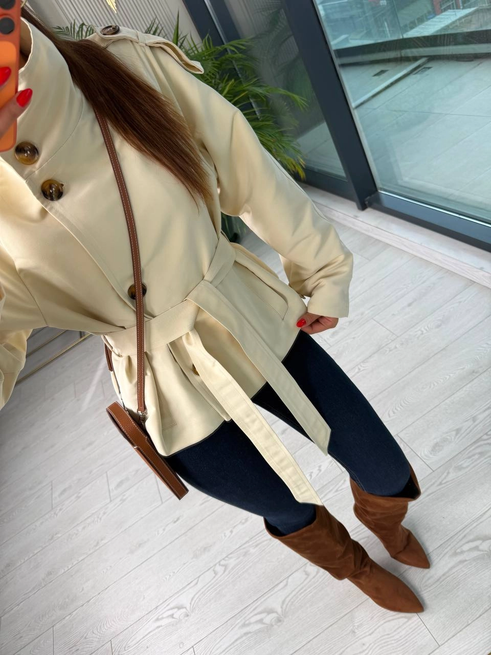 Taş%20Rengi%20Full%20Astarlı%20Zara%20Model%20Trençkot