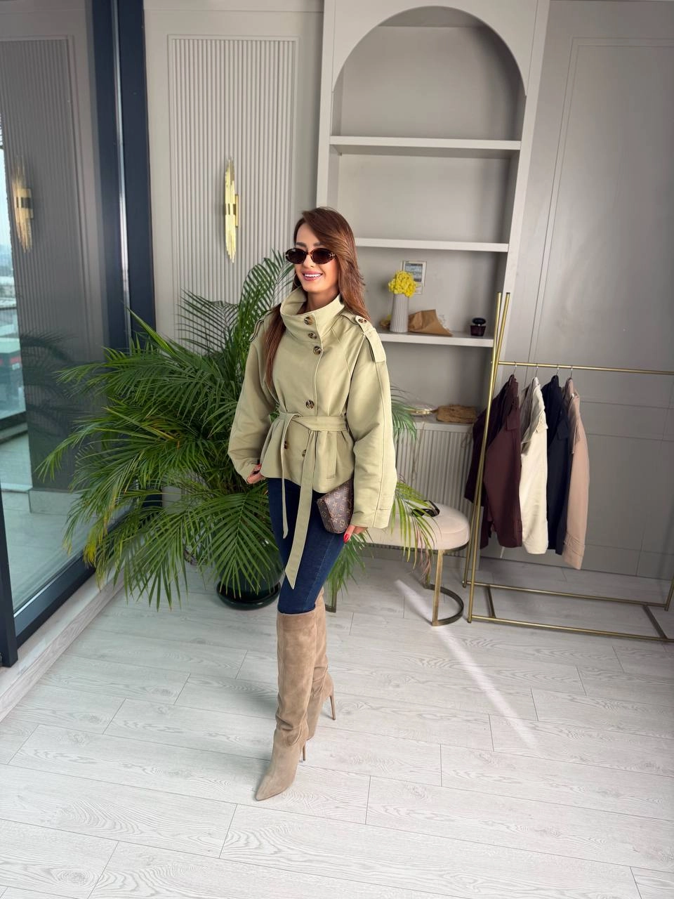 Haki%20Full%20Astarlı%20Zara%20Model%20Trençkot
