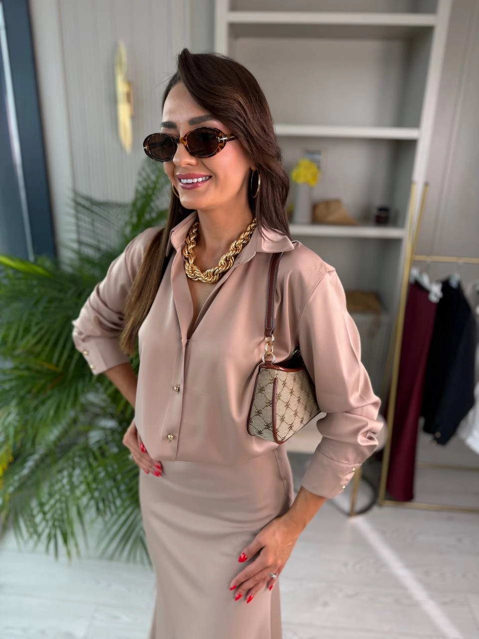 Vizon%20Zara%20Tok%20Saten%20Beli%20Lastikli%20Etek