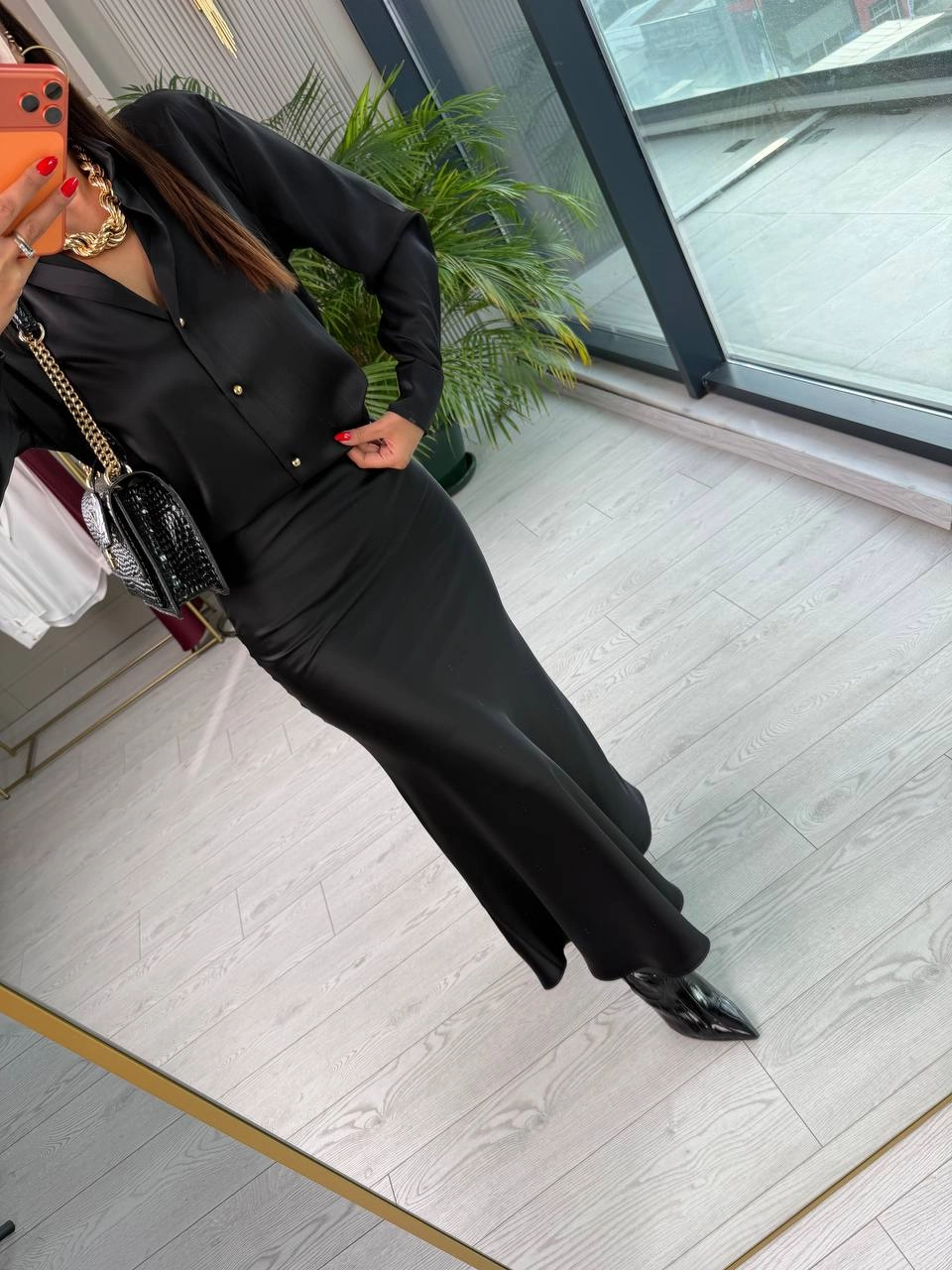 Siyah%20Zara%20Tok%20Saten%20Beli%20Lastikli%20Etek