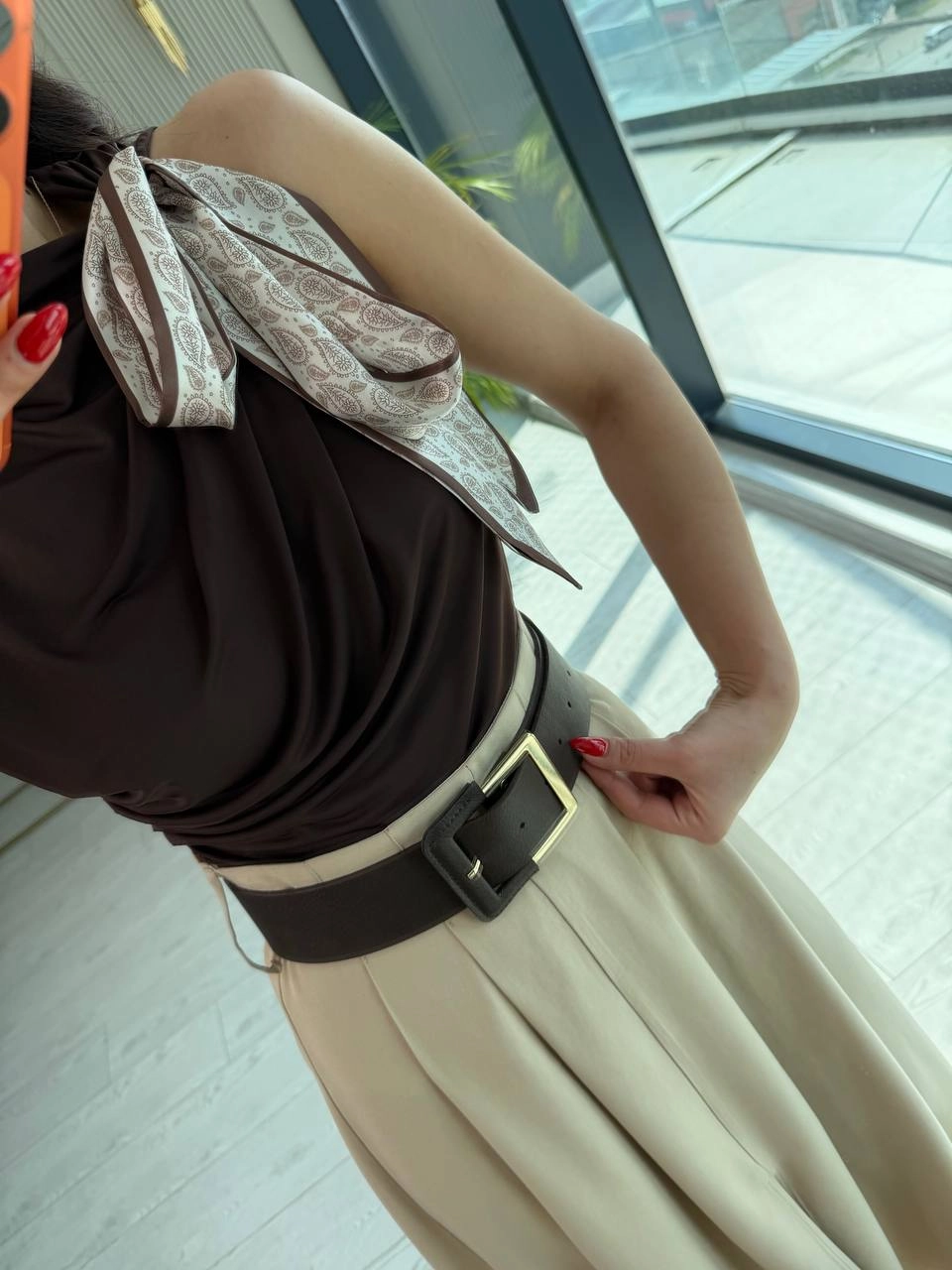 Bej%20Rengi%20Kemerli%20Lüks%20Kalite%20Etek