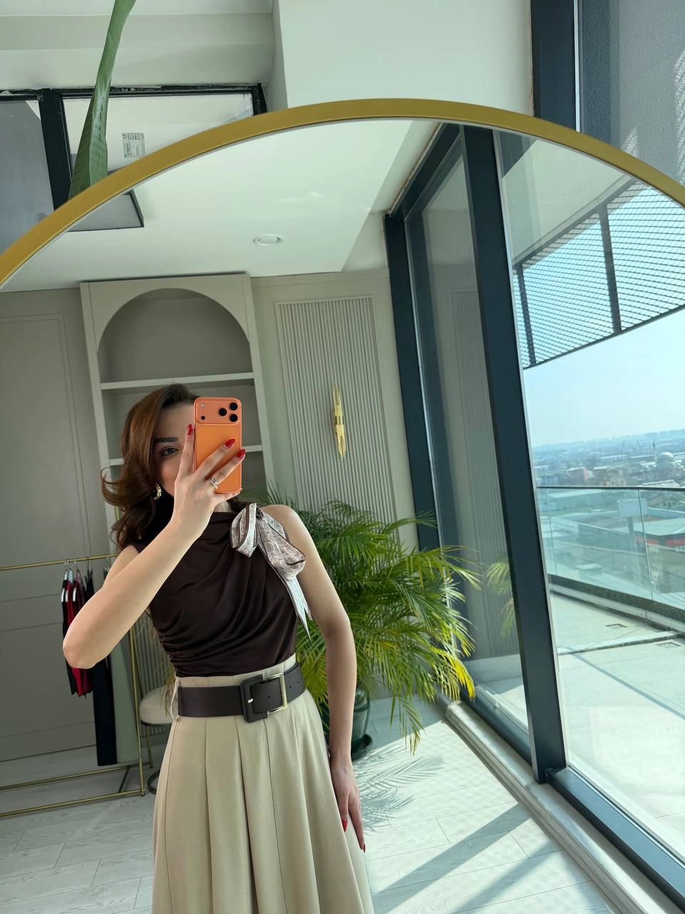 Bej%20Rengi%20Kemerli%20Lüks%20Kalite%20Etek