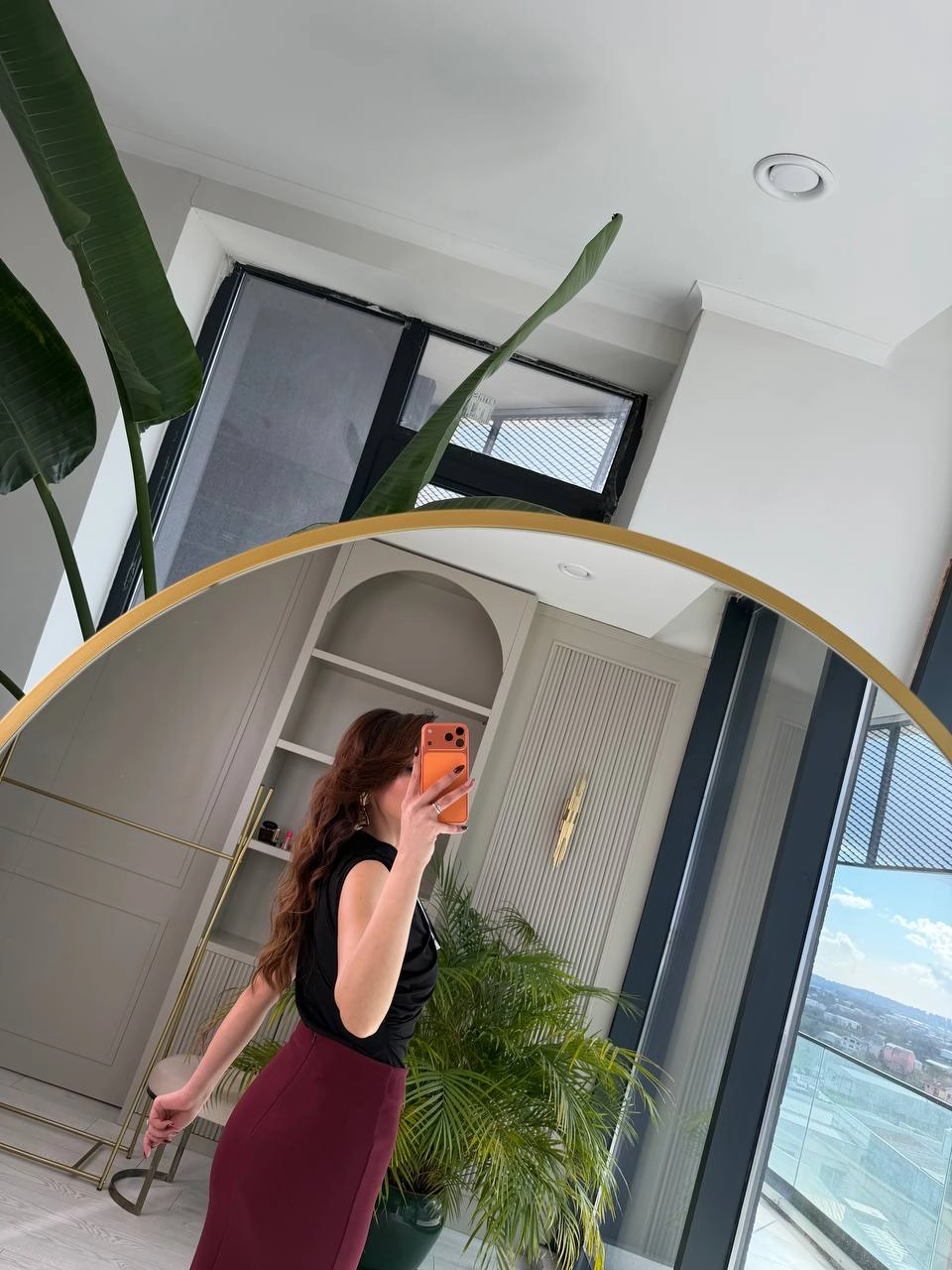 Bordo%20Zara%20Model%20Likralı%20Çelik%20Kumaş%20Düğme%20Detay%20Kalem%20Etek