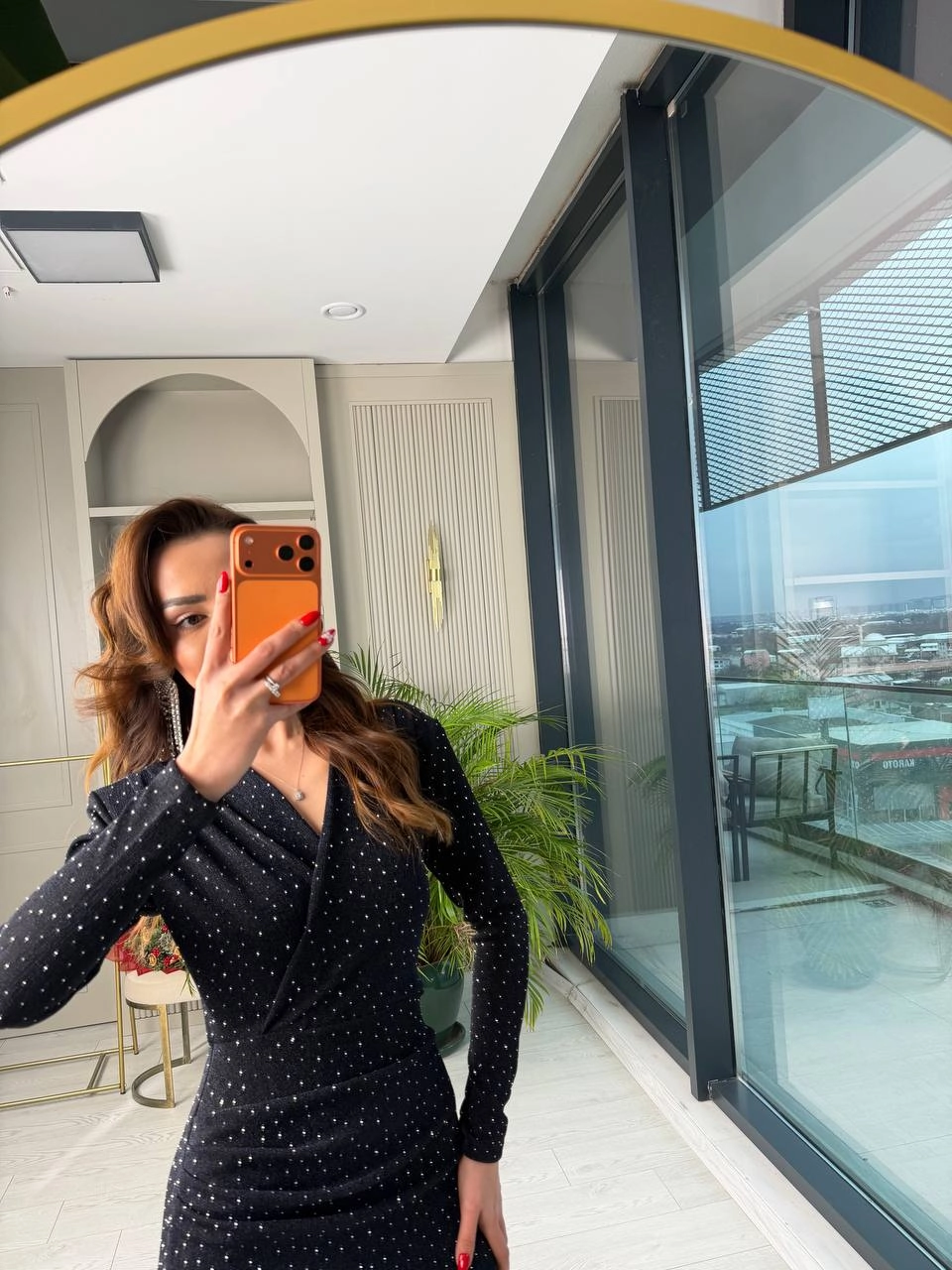 Lacivert%20Minimal%20Taşlı%20Likralı%20Mini%20Elbise